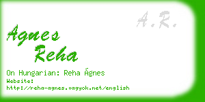agnes reha business card